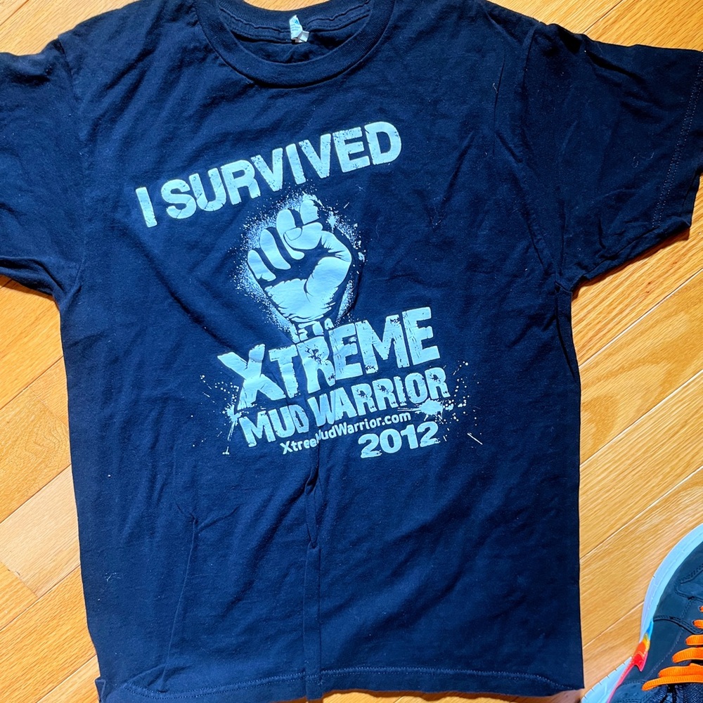 I survived Mud warrior Tough Mudder tshirt - 2012